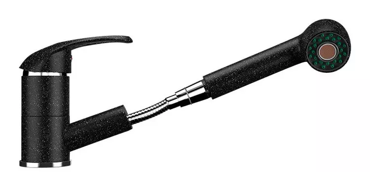 Смеситель для кухни Ulgran черный U-002-308