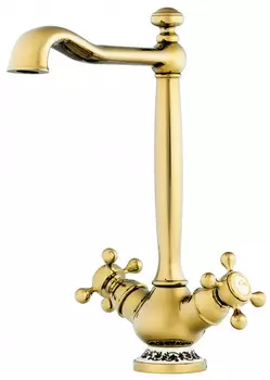 Смеситель для кухни золото Omoikiri Kagoshima-G