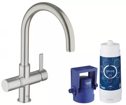 Смеситель для мойки с функцией очистки водопроводной воды Grohe Blue Pure 33249DC1