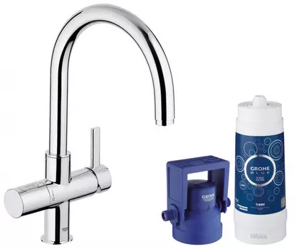 Смеситель для мойки с функцией очистки водопроводной воды Grohe Blue Pure 33249001