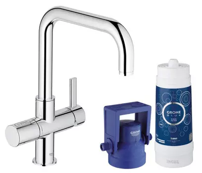 Смеситель для мойки с функцией очистки водопроводной воды Grohe Blue Pure 31299001