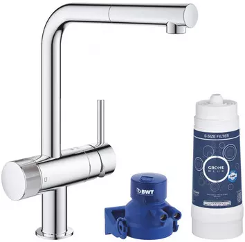 Смеситель для мойки с функцией очистки водопроводной воды Grohe Blue Pure Minta 119706
