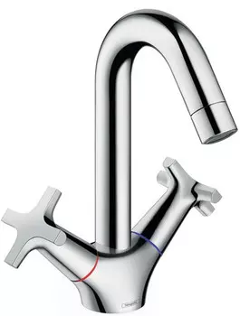 Смеситель для раковины 150, с донным клапаном Push-Open Hansgrohe Logis Classic 71272000
