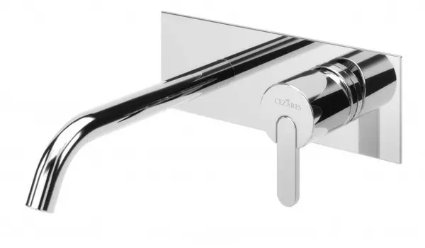 Смеситель для раковины без донного клапана Cezares Leaf LEAF-BLI1-01-W0