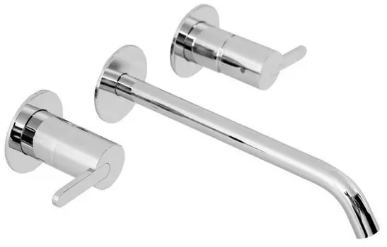 Смеситель для раковины без донного клапана Cezares LEAF-BLI3L-01-W0