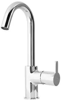 Смеситель для раковины без донного клапана Cezares LEAF-LSM-A-01-W0