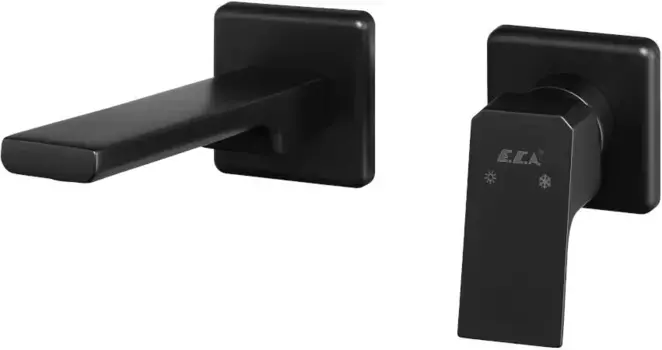 Смеситель для раковины без донного клапана E.C.A Tiera 102167605C1EX-KK