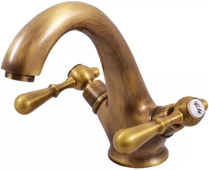 Смеситель для раковины без донного клапана Rav Slezak Morava Retro MK428.5SM