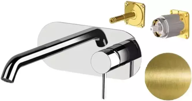 Смеситель для раковины без донного клапана Remer X Style X15KBVO