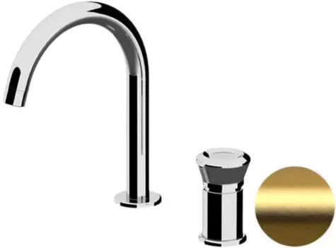Смеситель для раковины без донного клапана Remer Element ET57BG