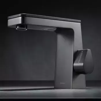 Смеситель для раковины Black & White 7750GM CoolStart, оружейная сталь матовый