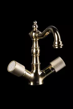 Смеситель для раковины Boheme Royal Cristal 292-Royal/CRST black