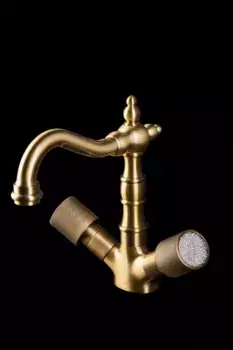 Смеситель для раковины Boheme Royal Cristal 312-Royal/CRST black