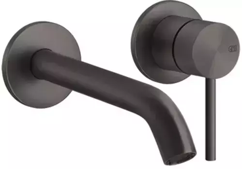 Смеситель для раковины Gessi Gessi316 54086#707 встраиваемый, без донного клапана, черный хром матовый