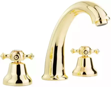 Смеситель для раковины Migliore Prestige 31613 с донным клапаном, золотой