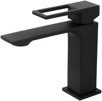 Смеситель для раковины с донным клапаном BelBagno Luce LUC-LVM-NERO