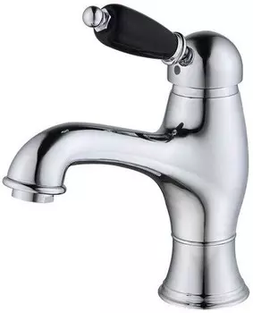 Смеситель для раковины с донным клапаном Caprigo Adria Uno Black Edition 02B-520-crm