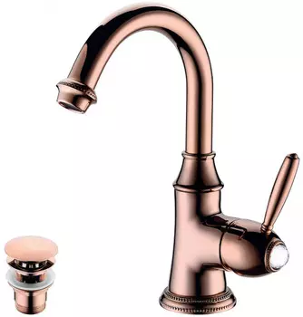 Смеситель для раковины с донным клапаном Lemark Spark LM6707RG