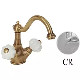 Смеситель для раковины с донным клапаном Migliore Olivia ML.OLV-5834.BI.CR