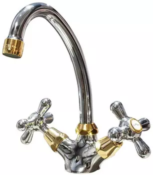 Смеситель для раковины с донным клапаном Paini Liberty 17CR250OR