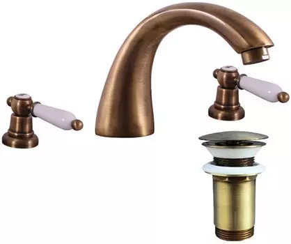 Смеситель для раковины с донным клапаном Rav Slezak Morava Retro MK533.5SM