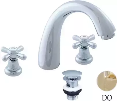 Смеситель для раковины с донным клапаном Rav Slezak Morava Retro MK133.5Z