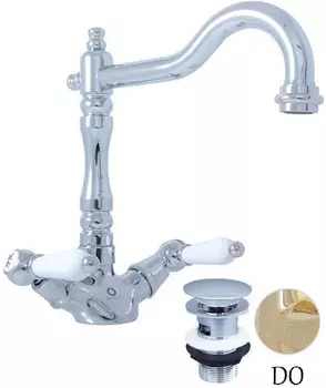 Смеситель для раковины с донным клапаном Rav Slezak Morava Retro MK521.5/8Z