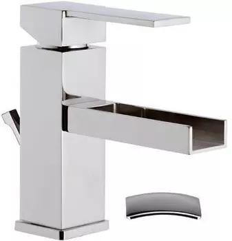 Смеситель для раковины с донным клапаном Remer Qubika Cascata QC10