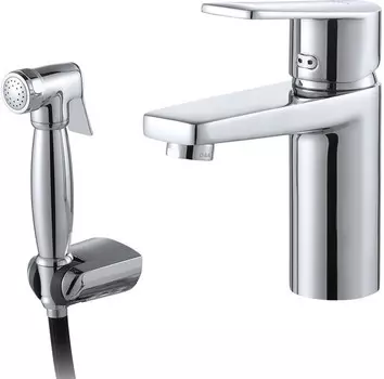 Смеситель для раковины с гигиеническим душем D&K Rhein.Lessing DA1322601