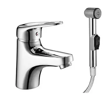 Смеситель для раковины с гигиеническим душем Lemark Luna LM4116C