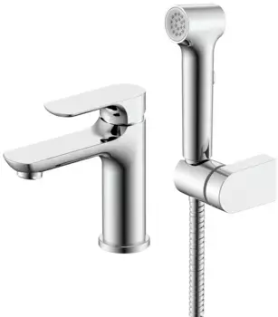 Смеситель для раковины с гигиеническим душем Raglo R03.12 хром