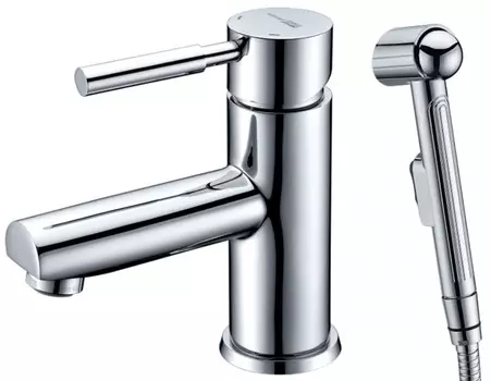 Смеситель для раковины с гигиенической лейкой WasserKRAFT Main 4108