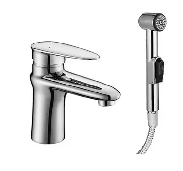 Смеситель для умывальника с гигиеническим душем Lemark Status LM4416C