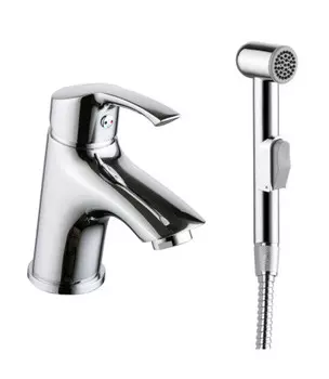 Смеситель для умывальника с гигиеническим душем Lemark plus Strike LM1116C