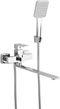 Смеситель для ванны Belz B22613 универсальный, с душевым гарнитуром, хром