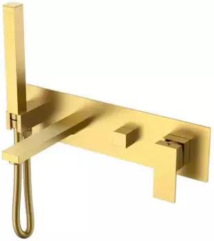 Смеситель для ванны Boheme Qubic 474-2-MG