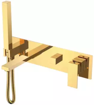 Смеситель для ванны Boheme Qubic 474-2-G