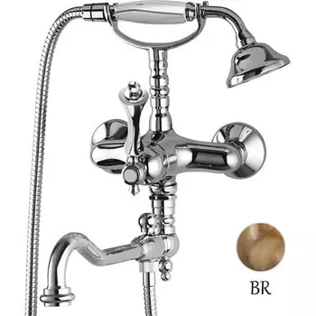 Смеситель для ванны бронза, ручка бронза Cezares Margot MARGOT-VDFM2-02-M