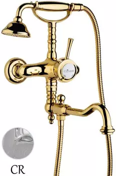 Смеситель для ванны Cezares Giubileo GIUBILEO-VDFM2-01