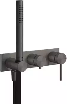 Смеситель для ванны Gessi Gessi316 54038#707 встраиваемый, черный хром матовый