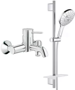 Смеситель для ванны Grohe BauClassic 32865000 + 26591000
