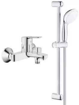 Смеситель для ванны Grohe BauEdge 23334000 + 27924001