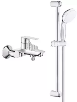 Смеситель для ванны Grohe BauEdge New 23604001 + 27924001