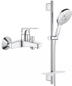 Смеситель для ванны Grohe BauFlow 23601000 + 26591000