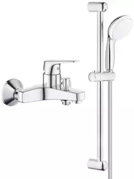 Смеситель для ванны Grohe BauFlow 23601000 + 27924001