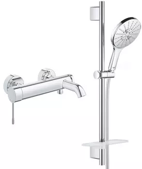 Смеситель для ванны Grohe Essence New 33624001 + 26591000