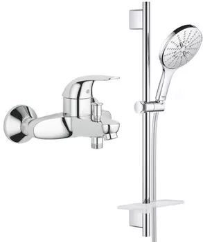 Смеситель для ванны Grohe Euroeco 32743000 + 26591000