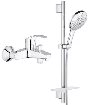 Смеситель для ванны Grohe Eurosmart 33300002 + 26591000