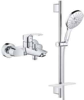 Смеситель для ванны Grohe Eurosmart 33300003 + 26591000