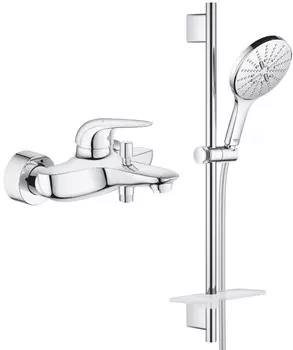 Смеситель для ванны Grohe Eurostyle 23726003 + 26591000